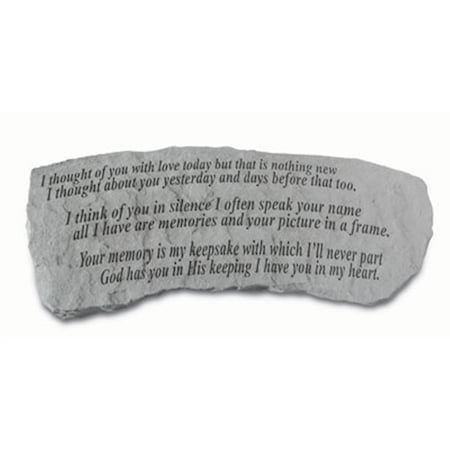 Kay Berry - Inc. I Thought Of You With Love - Memorial Bench - 29 Inches x 12 Inches x 14.5 Inches KA313376